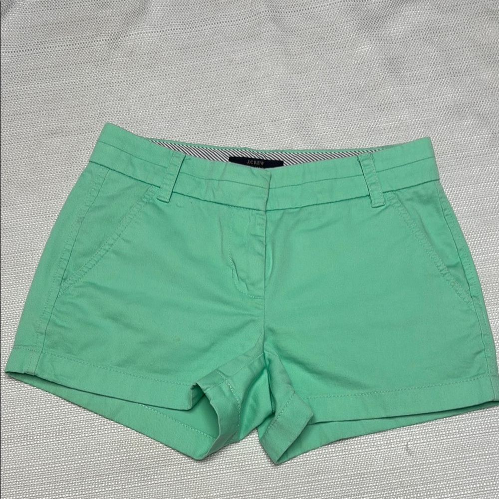 J. Crew Green Shorts Modern Fit